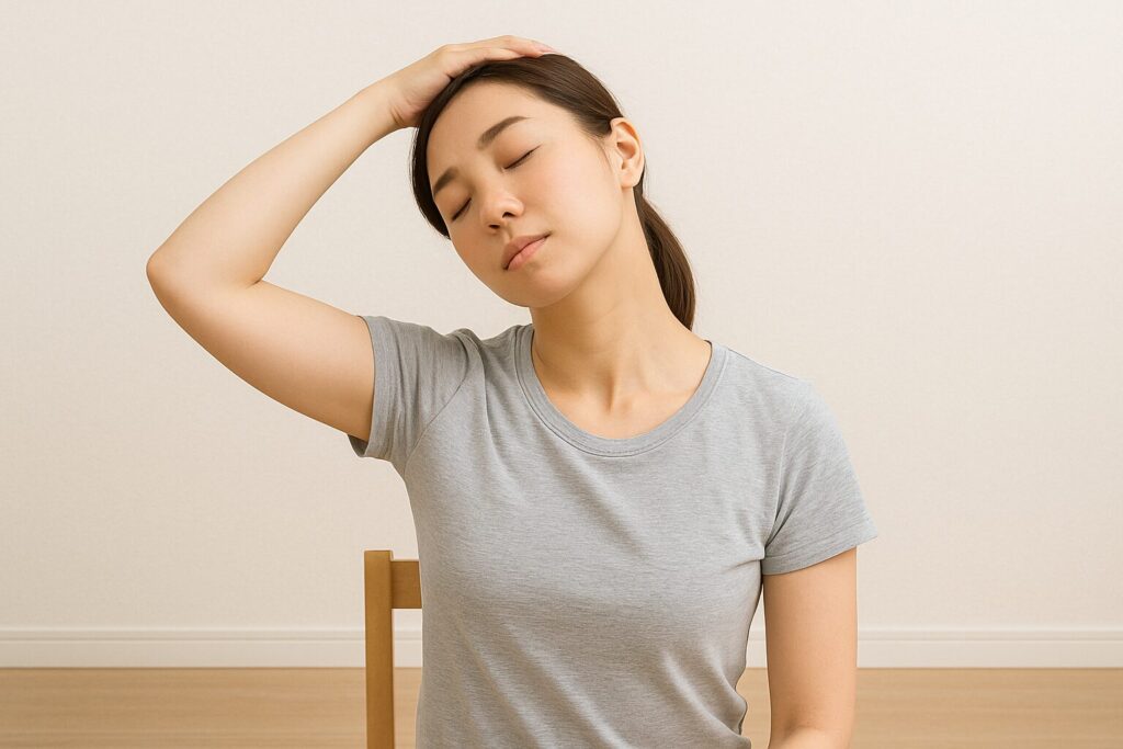 肩こり・胸鎖乳突筋 スチレッチ