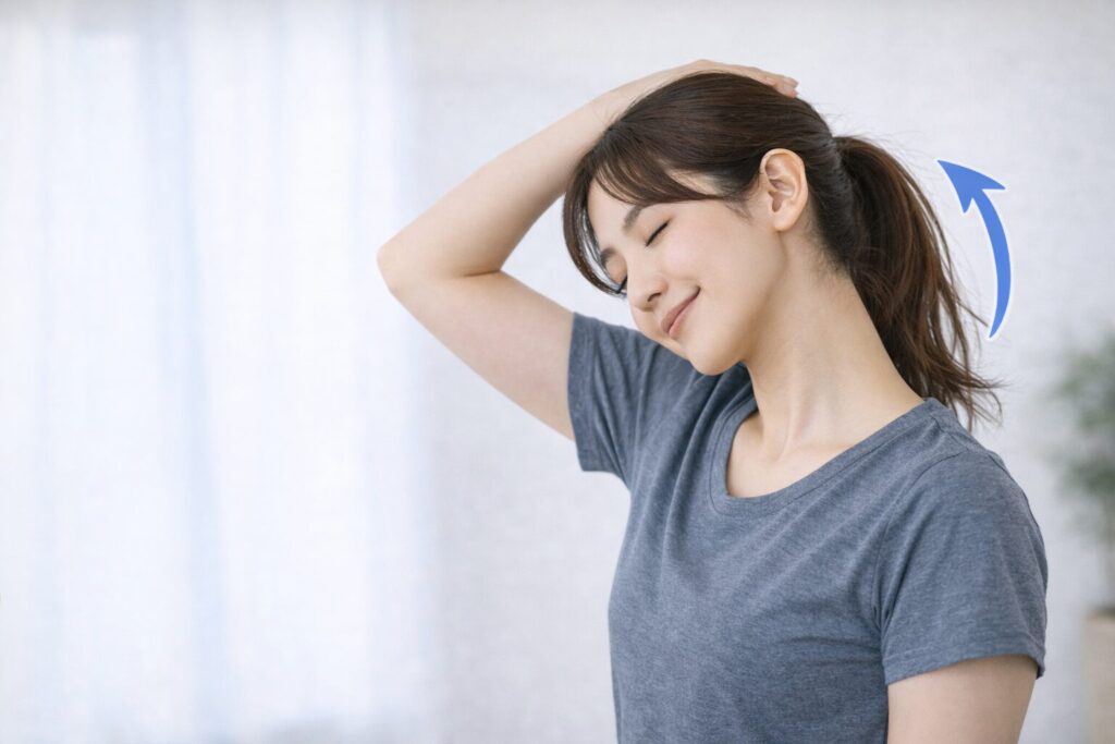 肩こり・僧帽筋・ストレッチ