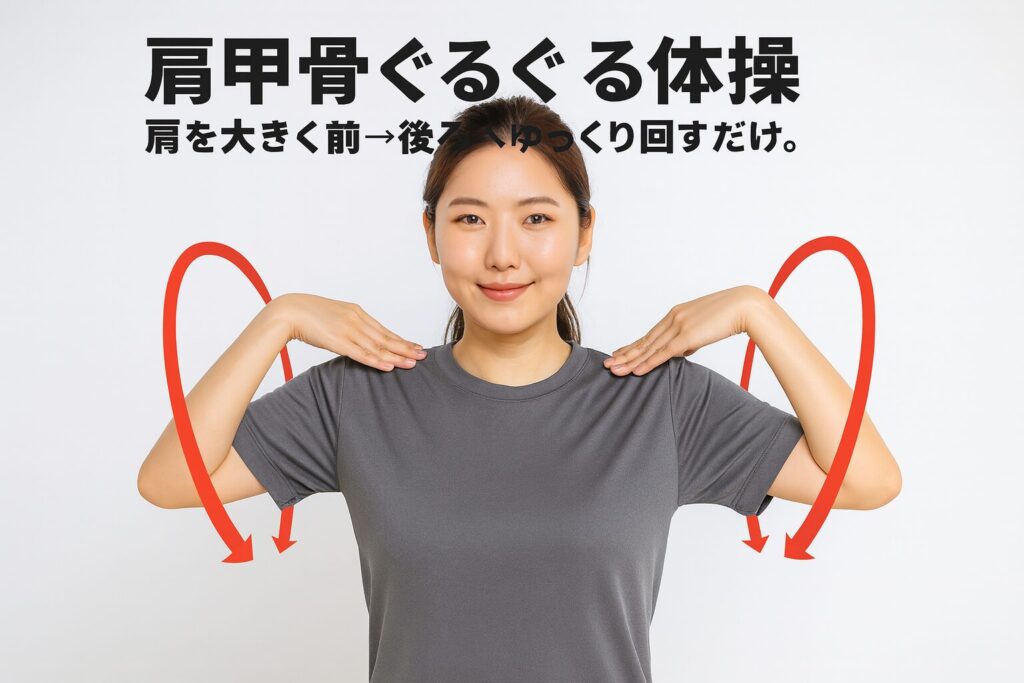 肩こり・まとめ
肩回し体操