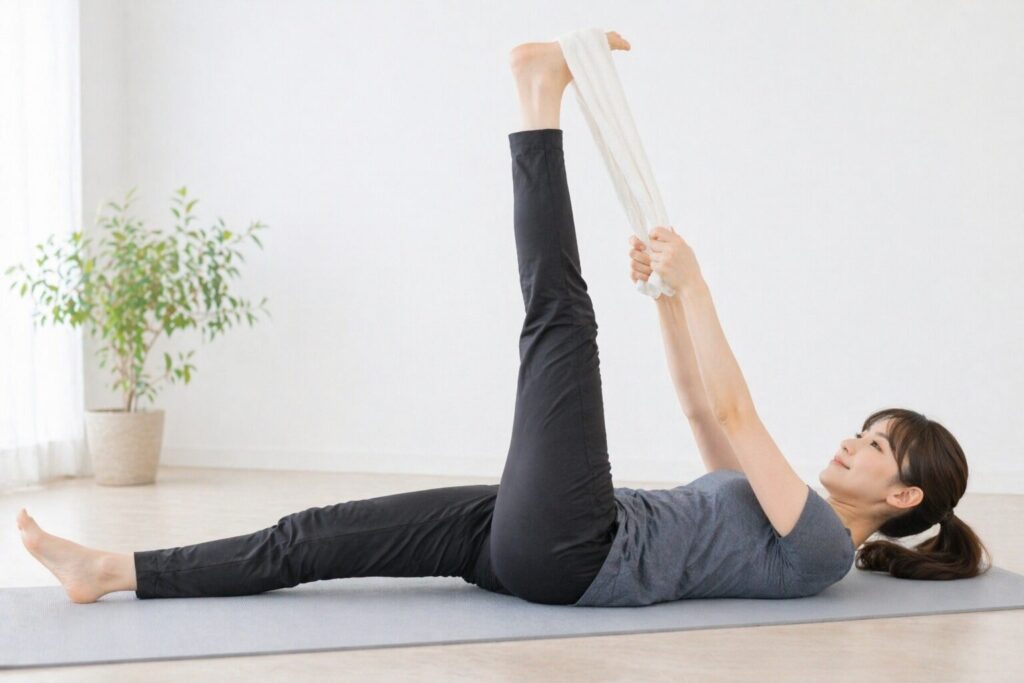 腰痛・ハムスト・ストレッチ