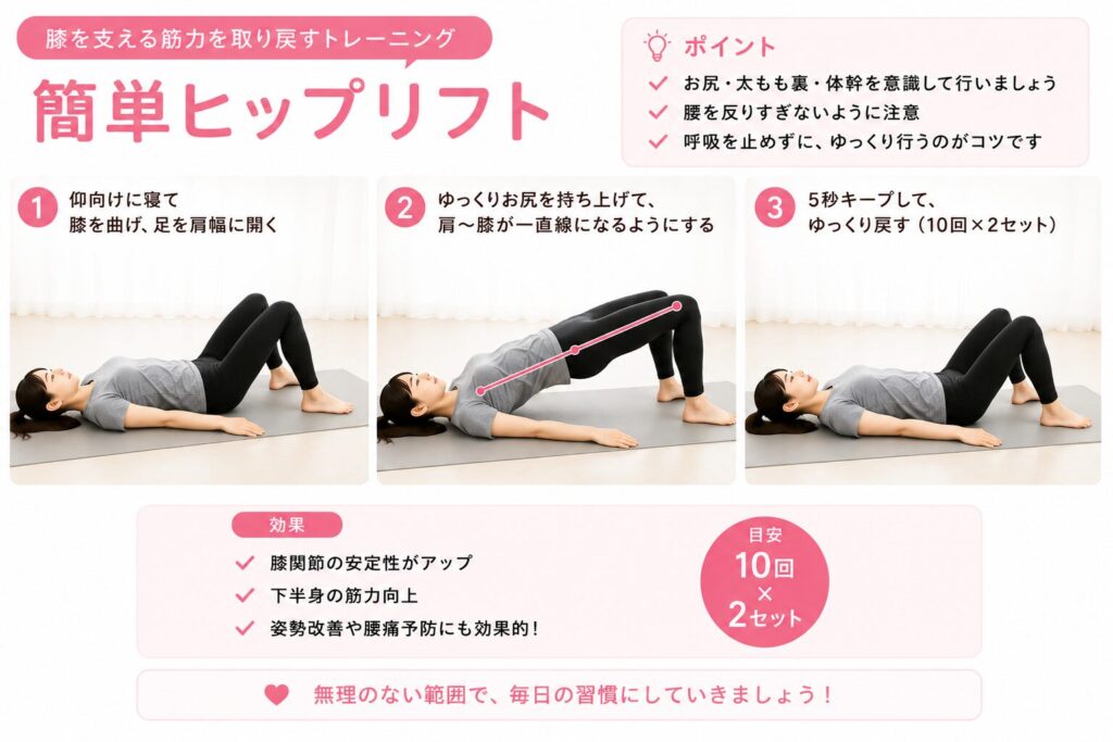 膝関節痛・ハムスト・筋トレ
