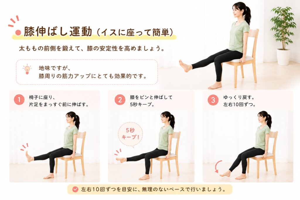 膝関節痛・大腿四頭筋・筋トレ