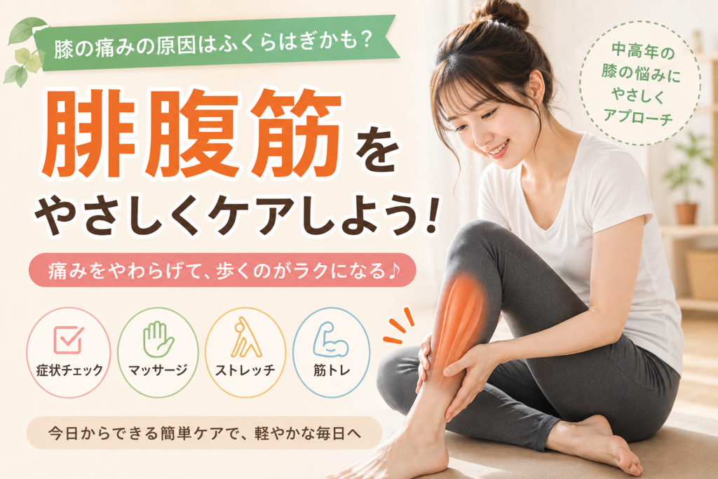 膝関節痛・腓腹筋・アイキャッチ