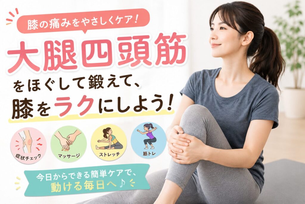 膝関節痛・大腿四頭筋・アイキャッチ